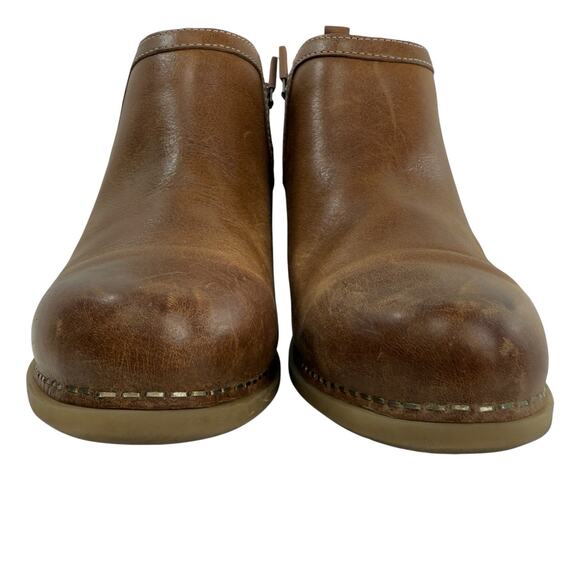 DANSKO Harlene Waxy‎ Burnished Tan Short Comfort Ankle Boot Womens Size 38 US 8 - Picture 4 of 10
